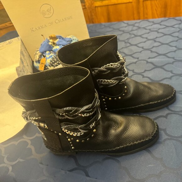 Karma of Charme Italian leather boho boots ~ 40 - Picture 3 of 13